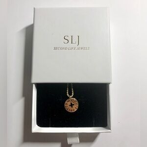 Louis Vuitton gold pendant necklace (repurposed)